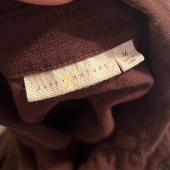 Happy Nature Sleeveless Linen Blend Crop Size Medium - Picture 6 of 7